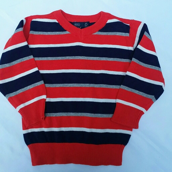REED EDWARD KIDS BABY BOYS STRIPED SWEATER 18-24M - Picture 2 of 6